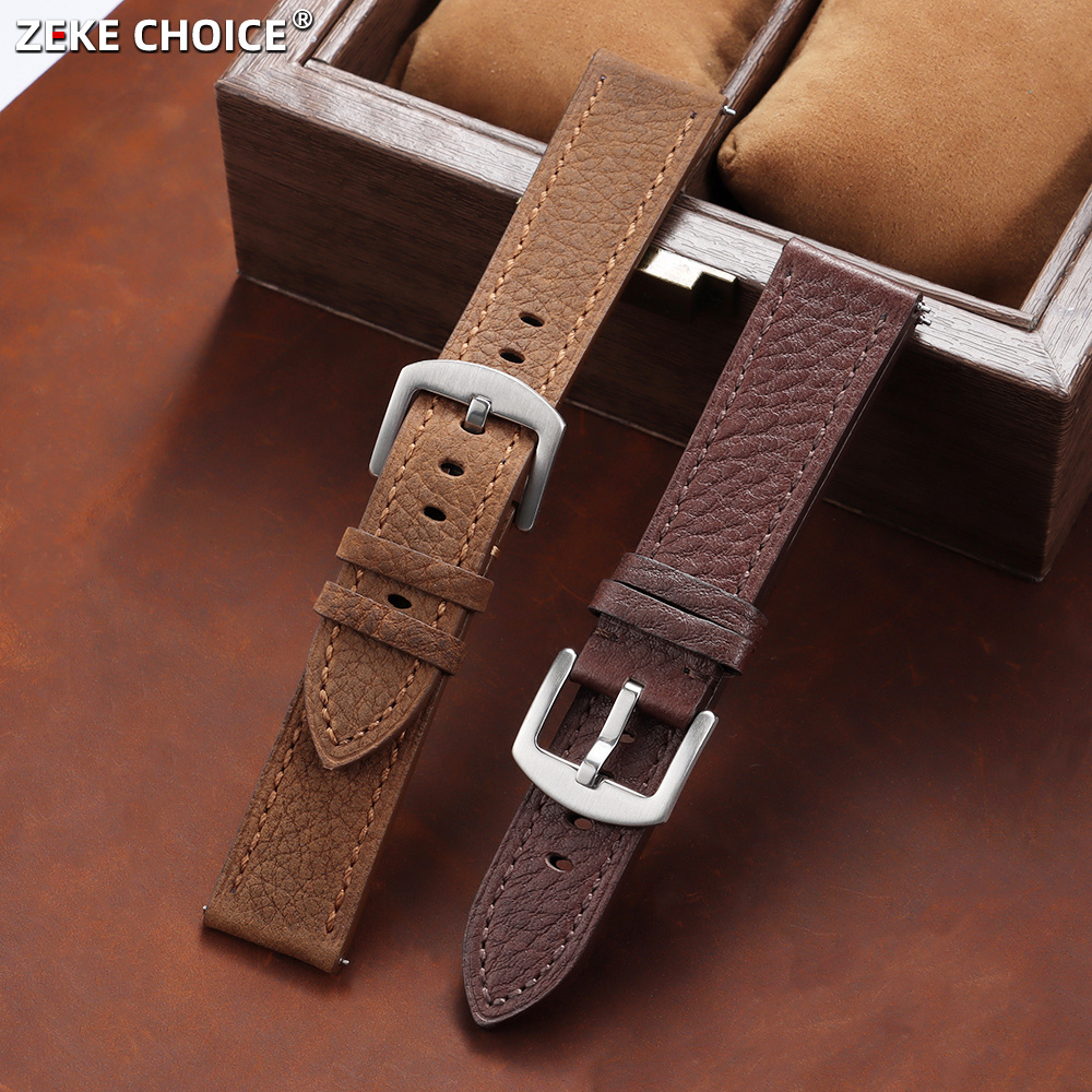 Omega Watches Smartwatch - Tali Jam Tangan Kulit Asli Motif