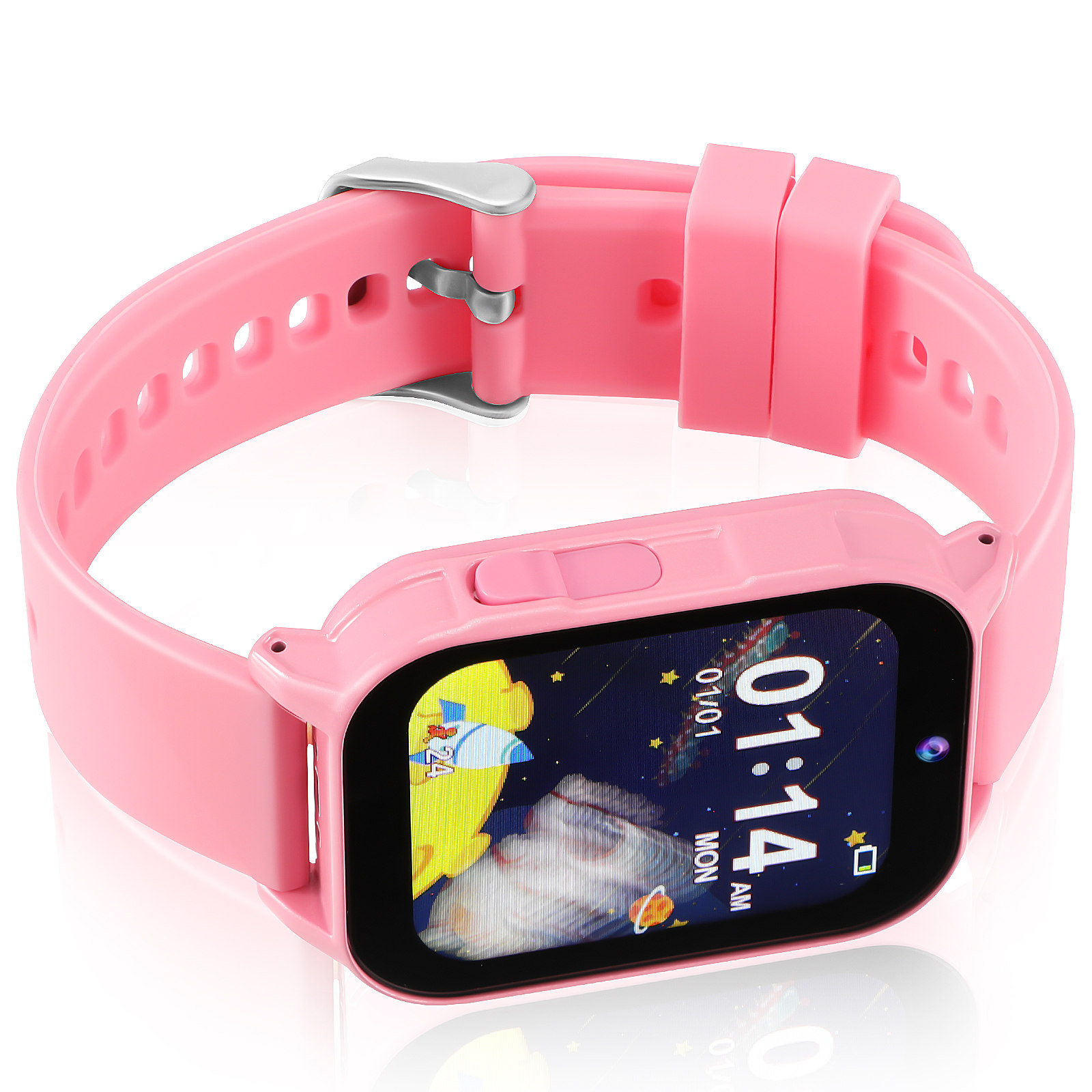 Smartwatch Pink Watches For Kids - Jam Tangan Digital Anak dengan Permainan,