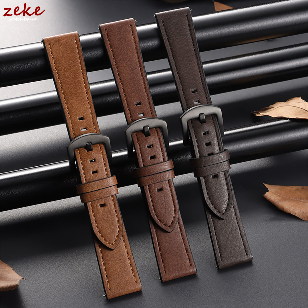 Omega Watches Smartwatch - Gelang Jam Tali Kulit 20/22Mm untuk