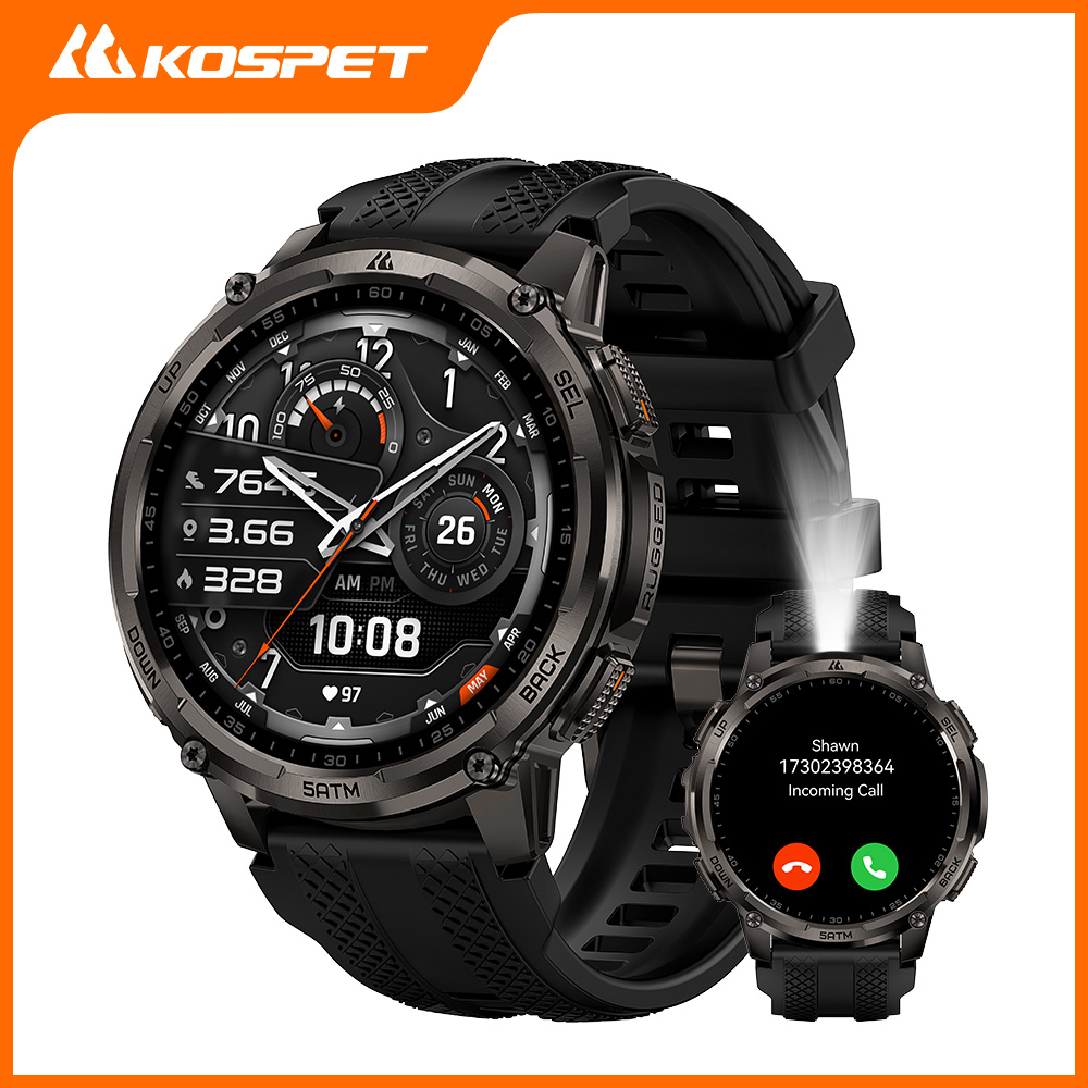 Smartwatch Watches For Men With Gps - KOSPET TANK T4C Jam Tangan Pintar
