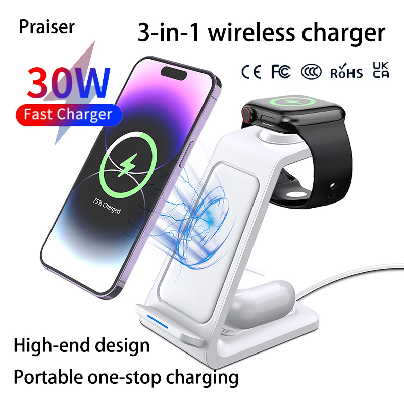 Watch Charging Dock - 15W 3 in 1 Pengisi Daya