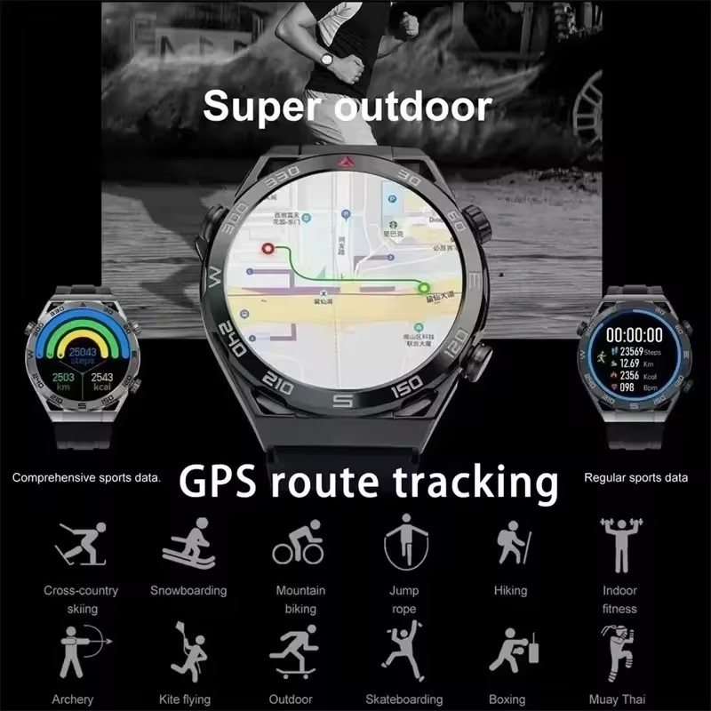 Diskon Besar Jam Tangan Pintar - Smartwatch Watches For Men With Gps ulasan dan harga