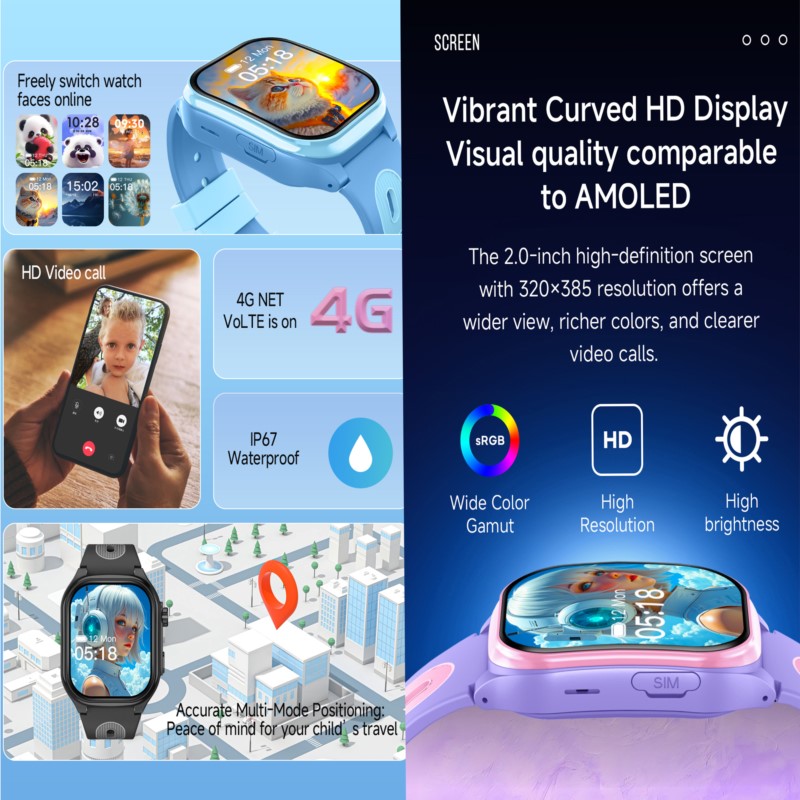 Jam Tangan Pintar Anak 4G deng - Smartwatch Watches For Boys ulasan dan harga