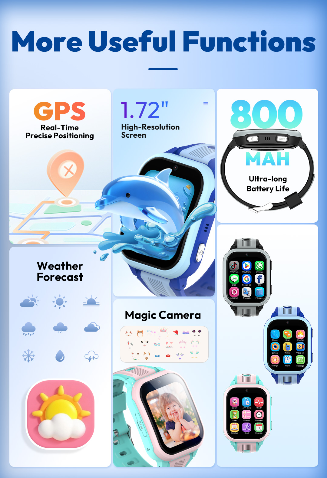 Wonlex 4G Jam Tangan Pintar An - Smartwatch Watches For Boys ulasan dan harga