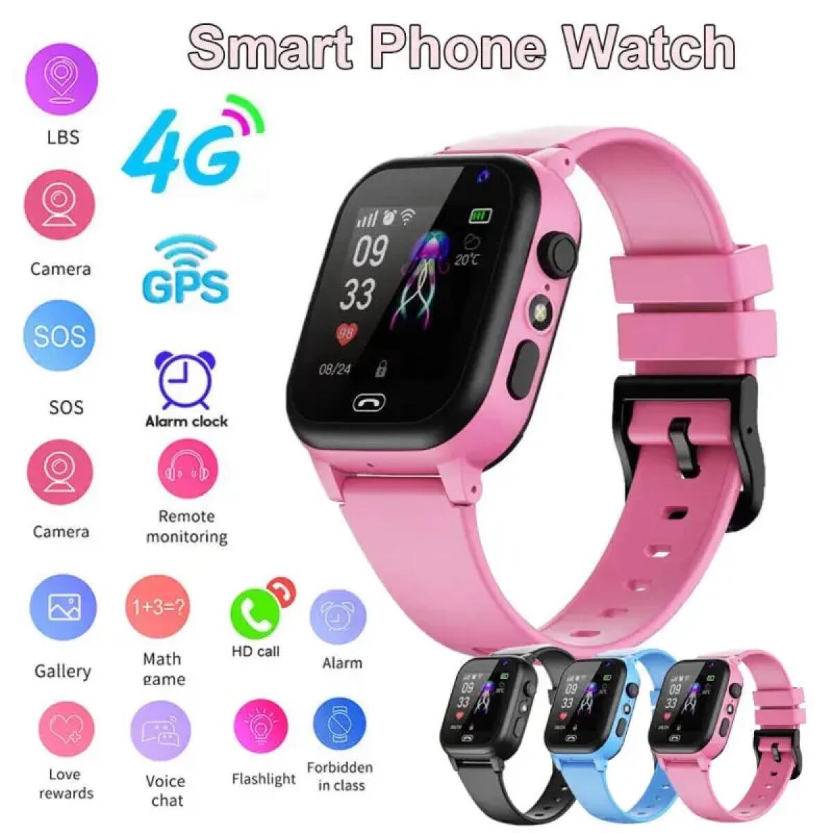 Jam Tangan Pintar Anak 4G Mult - Smartwatch Watches For Boys ulasan dan harga