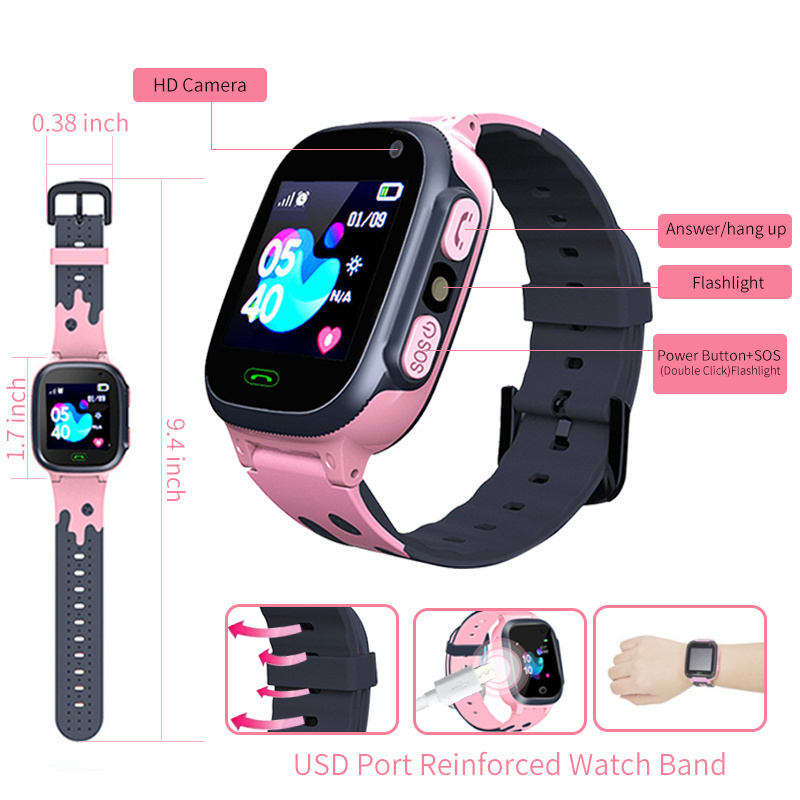 Jam Tangan Pintar Anak Jam Tan - Smartwatch Digital Watches For Girls ulasan dan harga