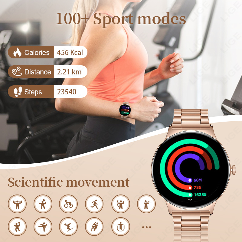 LIGE Jam Tangan Pintar Baru 7. - Smartwatch Slim Watches For Men ulasan dan harga
