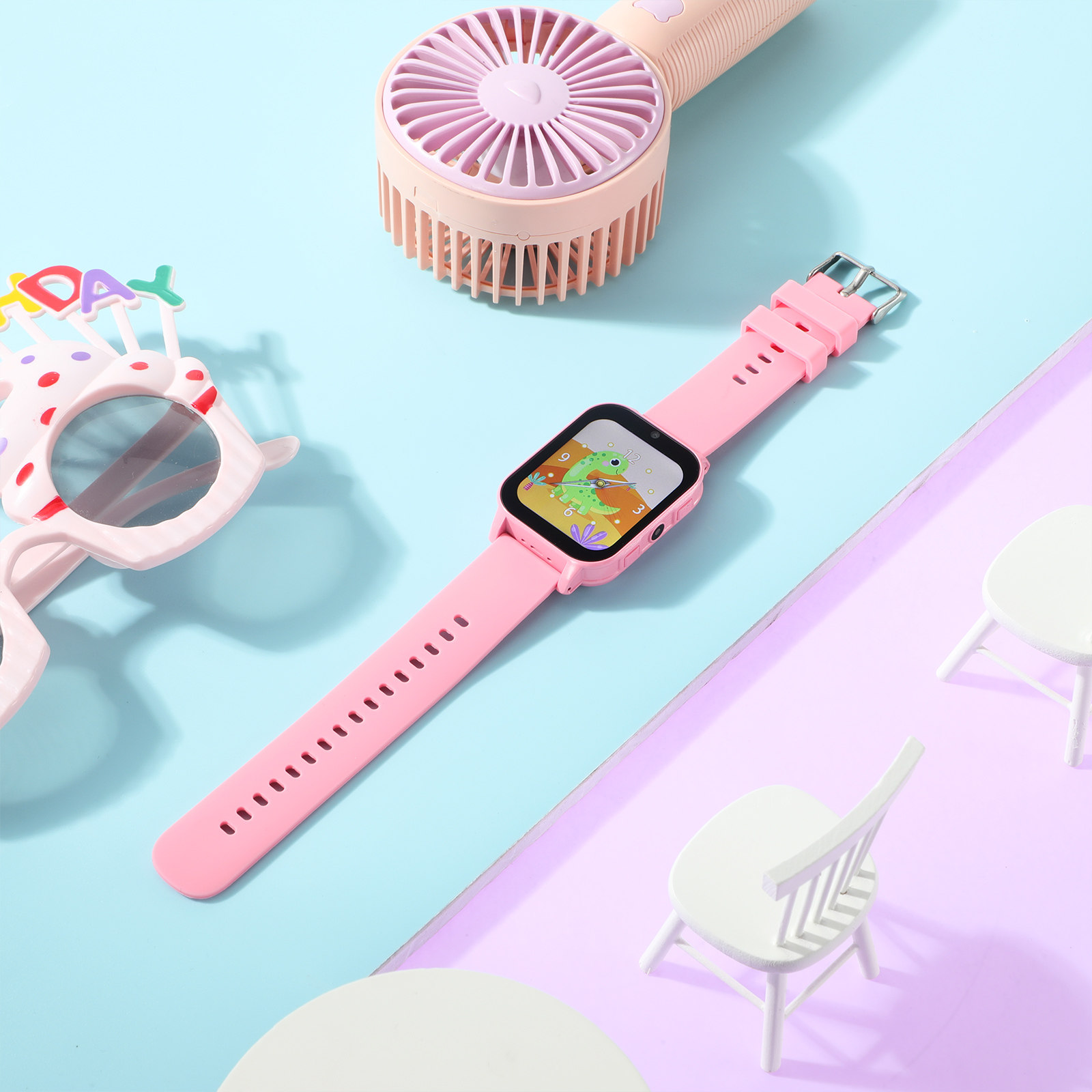 Jam Tangan Pintar Anak dengan  - Smartwatch Pink Watches For Kids ulasan dan harga