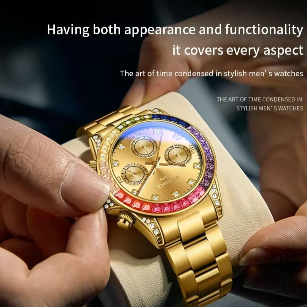MOBWOL Jam Tangan Pria Baru, J - Smartwatch Luxury Watches For Men ulasan dan harga