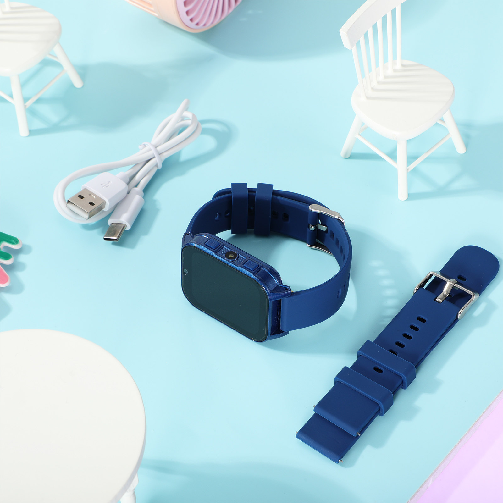 Jam Tangan Pintar Anak dengan  - Smartwatch Pink Watches For Kids ulasan dan harga