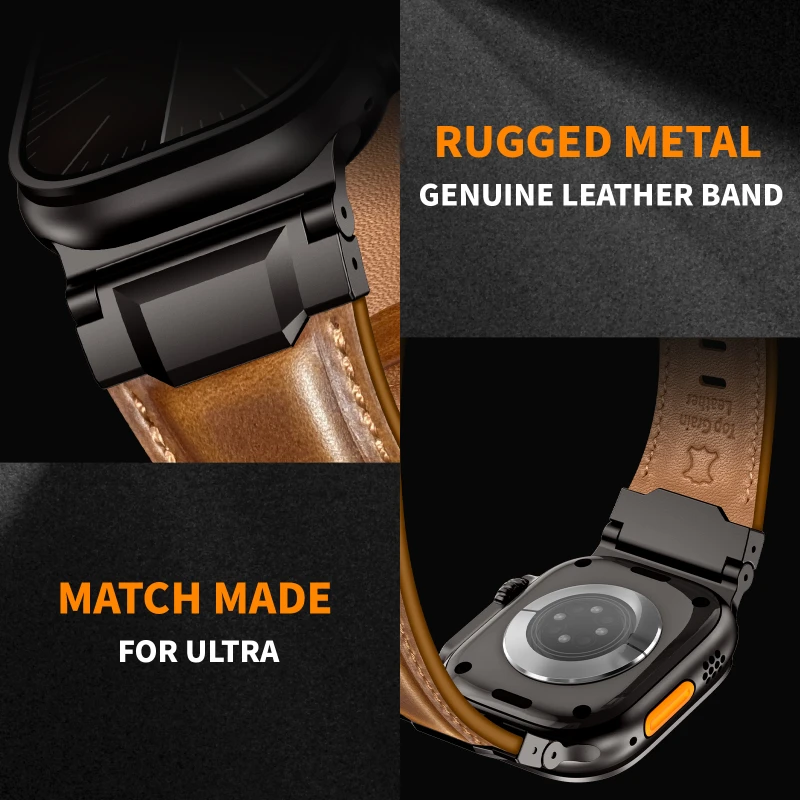 Tali Kulit Asli untuk Apple Wa - Smartwatch Slim Watches For Men ulasan dan harga