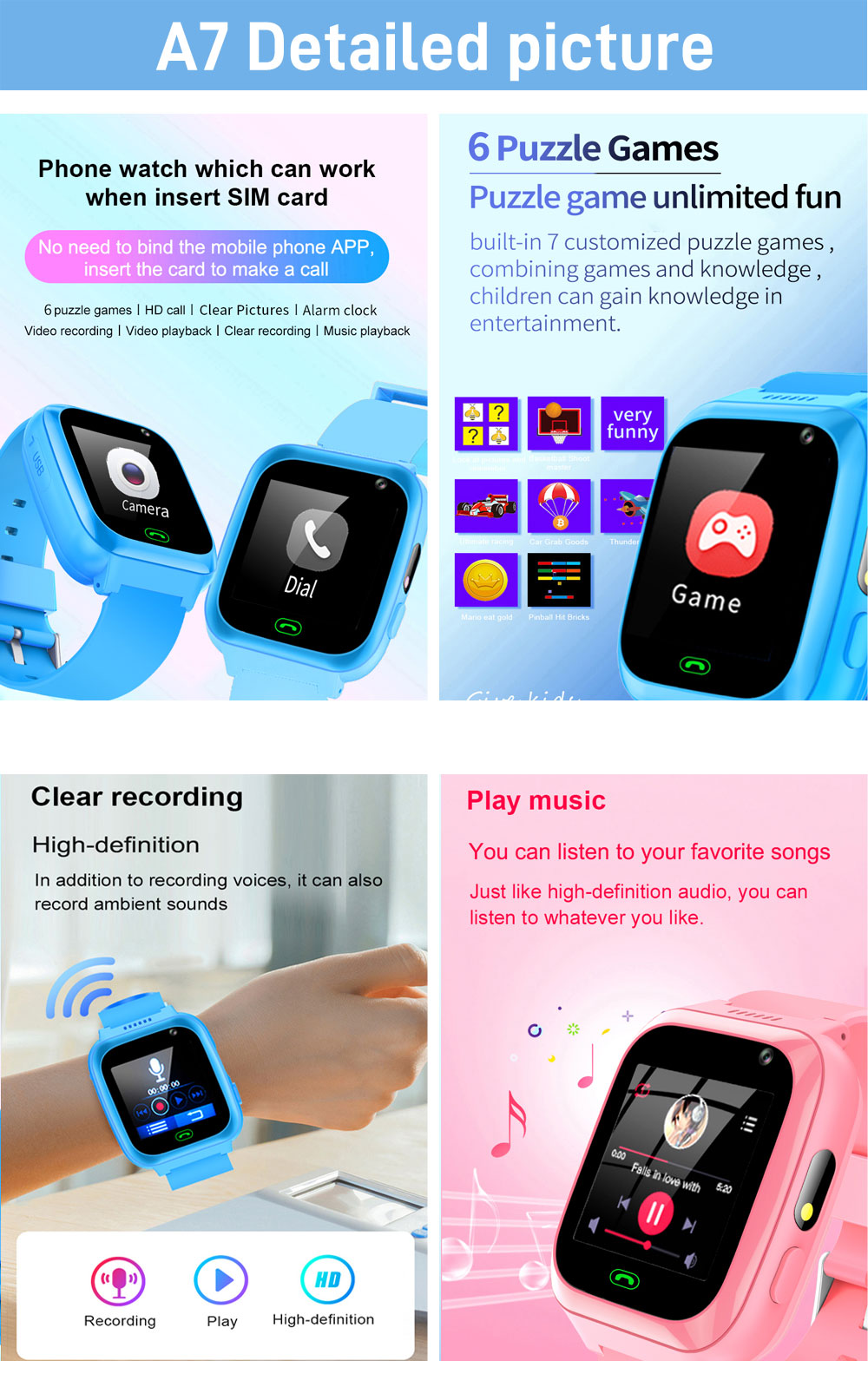 Jam Tangan Pintar Anak 2G 4G J - Smartwatch Watches Gift For Boys ulasan dan harga