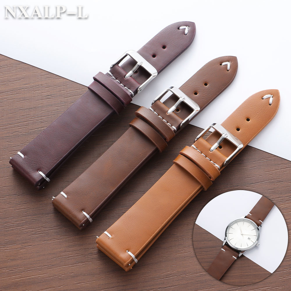 Tali Jam Tangan Kulit PU Wax M - Omega Watches Smartwatch ulasan dan harga