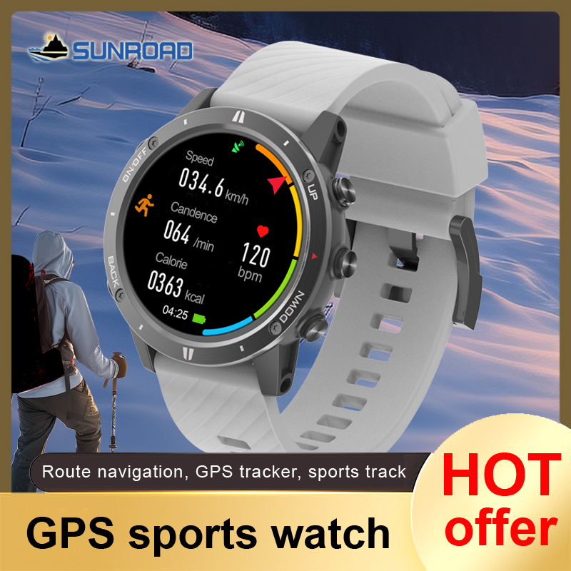 Sunroad olahraga GPS pria, jam - Smartwatch Watches For Men With Gps ulasan dan harga