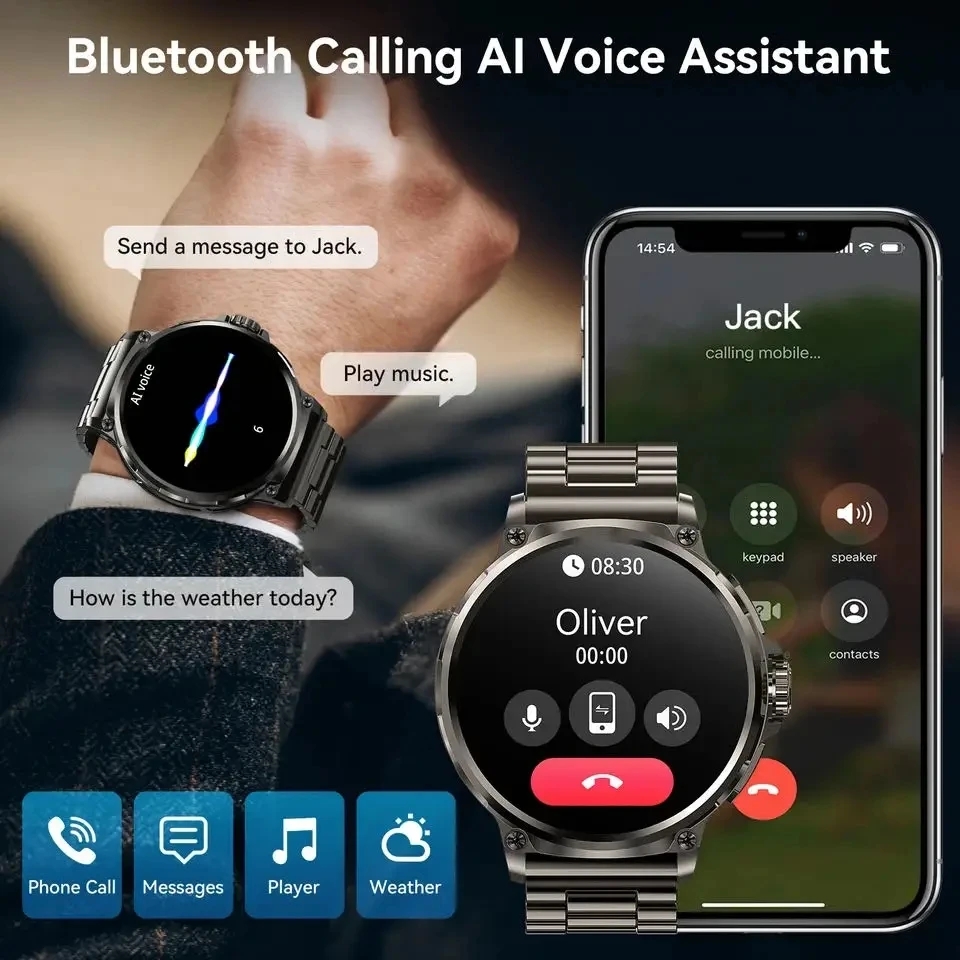 Jam Tangan Pintar Bluetooth Ca - Smartwatch Watches For Men With Gps ulasan dan harga
