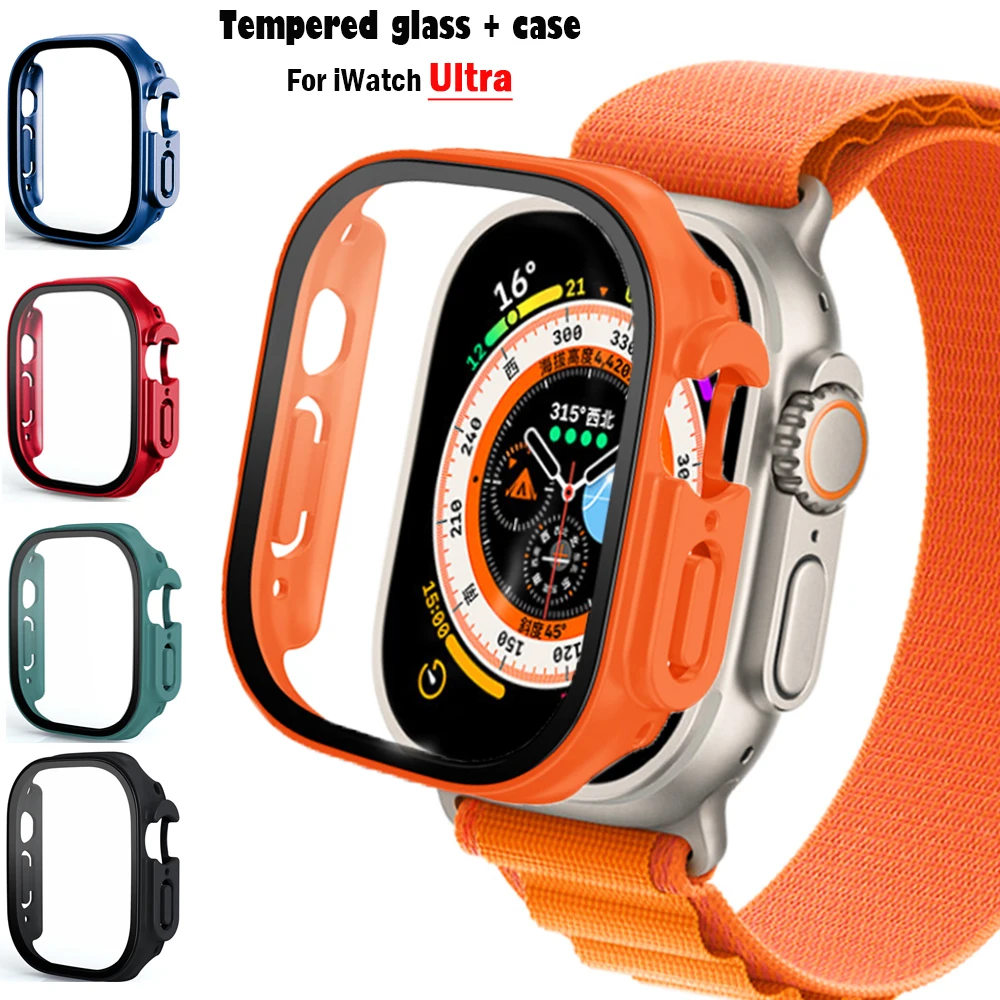Kaca + casing untuk Apple Watc - Smartwatch Luxury Watches ulasan dan harga
